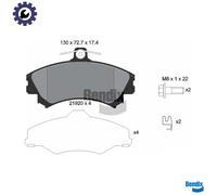 BRAKE PAD SET DISC BRAKE BPD1419 FOR MITSUBISHI COLT/Hatchback/Van/VI/CZC 1.1L