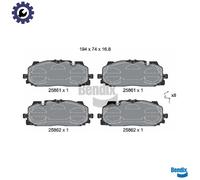BRAKE PAD SET DISC BRAKE BPD1427 FOR VW CUPRA AUDI A3/Limousine/Sportback Q3