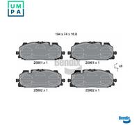 BRAKE PAD SET DISC BRAKE BPD1427 FOR VW CUPRA AUDI A3/Limousine/Sportback Q3