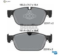 BRAKE PAD SET DISC BRAKE BPD1428 FOR POLESTAR VOLVO V60/II/Cross/Country XC90