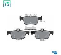 BRAKE PAD SET DISC BRAKE BPD1438 FOR FORD MONDEO/V/Turnier KUGA/III M1CB 1.0L