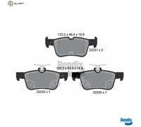 BRAKE PAD SET DISC BRAKE BPD1438 FOR FORD MONDEO/V/Turnier KUGA/III M1CB 1.0L