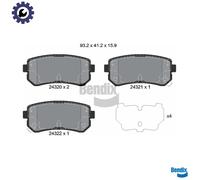 BRAKE PAD SET DISC BRAKE BPD1441 FOR HYUNDAI KIA SPORTAGE/II/VAN RIO 1.5L 4cyl