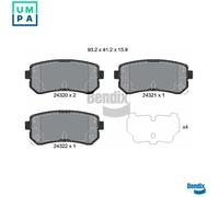 BRAKE PAD SET DISC BRAKE BPD1441 FOR HYUNDAI KIA SPORTAGE/II/VAN RIO 1.5L 4cyl