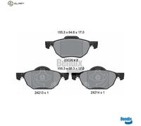 BRAKE PAD SET DISC BRAKE BPD1449 FOR HONDA ACCORD/VII/Tourer 3K24AK24A3 2.4L