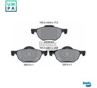 BRAKE PAD SET DISC BRAKE BPD1449 FOR HONDA ACCORD/VII/Tourer 3K24AK24A3 2.4L