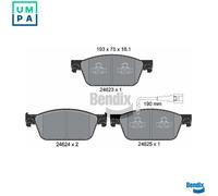 BRAKE PAD SET DISC BRAKE BPD1450 FOR VW CALIFORNIA/T5/Camper/T6 TRANSPORTER 2.0L