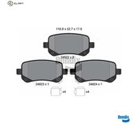 BRAKE PAD SET DISC BRAKE BPD1458 FOR VW DODGE FIAT CHRYSLER GRAND CGVA 4.0L 6cyl