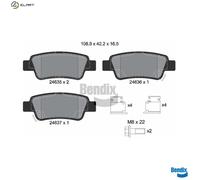 BRAKE PAD SET DISC BRAKE BPD1464 FOR HONDA CR-V/IV/III K24Z1/K24A/K24Z9 2.4L