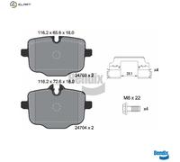 BRAKE PAD SET DISC BRAKE BPD1467 FOR BMW 2/G4/G87/Gran/Turismo/G3/Convertible