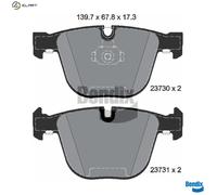 BPD1469 BRAKE PAD SET, DISC BRAKE FITS BMW X6 ACTIVEHYBRID