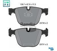 BPD1469 BRAKE PAD SET, DISC BRAKE FITS BMW X6 ACTIVEHYBRID