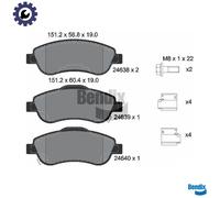 BRAKE PAD SET DISC BRAKE BPD1472 FOR HONDA CR-V/IV/III K24W 2.4L N22B4 2.2L 4cyl