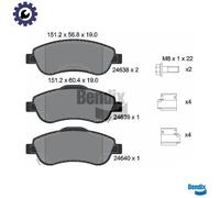 BRAKE PAD SET DISC BRAKE BPD1472 FOR HONDA CR-V/IV/III K24Z1/K24A/K24Z9 2.4L