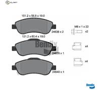 BRAKE PAD SET DISC BRAKE BPD1472 FOR HONDA CR-V/IV/III K24Z1/K24A/K24Z9 2.4L