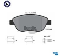 BRAKE PAD SET DISC BRAKE BPD1475 FOR PEUGEOT PARTNER/MPV/Box/Body/MPV 1007 1.4L