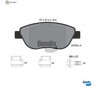 BRAKE PAD SET DISC BRAKE BPD1475 FOR PEUGEOT PARTNER/MPV/Box/Body/MPV 1007 1.4L