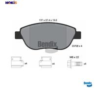 BRAKE PAD SET DISC BRAKE BPD1475 FOR PEUGEOT PARTNER/MPV/Box/Body/MPV 1007 1.4L
