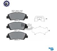 BRAKE PAD SET DISC BRAKE BPD1476 FOR HYUNDAI i10/III G3LD/G3LA/B3LA 1.0L 3cyl