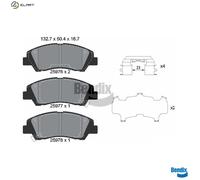BRAKE PAD SET DISC BRAKE BPD1476 FOR HYUNDAI i10/III G3LD/G3LA/B3LA 1.0L 3cyl
