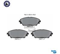 BRAKE PAD SET DISC BRAKE BPD1477 FOR MAZDA 3/CX-0 CX-3 CX-30 P5Y1/P5Y5 1.5L 4cyl