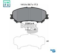 FRONT BRAKE PAD SET DISC BRAKE FITS: FITS FOR NISSAN ROGUE III 1.6 DCI /1.6 D
