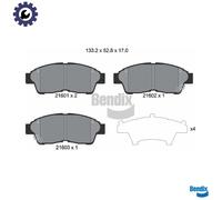 BRAKE PAD SET DISC BRAKE BPD1486 FOR TOYOTA COROLLA/Van/Compact/Liftback RAV
