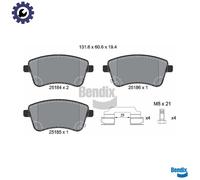 BRAKE PAD SET DISC BRAKE BPD1490 FOR KIA VENGA/Hatchback/Van D4FC/G4FA 1.4L 4cyl