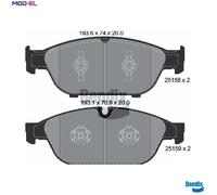 BRAKE PAD SET DISC BRAKE BPD1497 FOR AUDI A6/C7/Allroad A7/Sportback A8/D4 2.0L