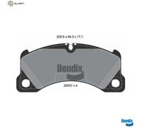 BPD1502 BRAKE PAD SET, DISC BRAKE FITS PORSCHE CAYENNE 4.8 TURBO