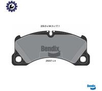 BPD1502 BRAKE PAD SET, DISC BRAKE FITS PORSCHE CAYENNE 4.8 TURBO