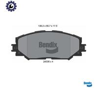 BRAKE PAD SET DISC BRAKE BPD1517 FOR LEXUS TOYOTA COROLLA YARIS MATRIX 2.4L HS