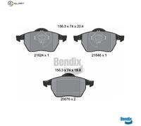 BRAKE PAD SET DISC BRAKE BPD1527 FOR VW AUDI ASU/AUZ 2.0L ANB/APU/ATW/AUG 1.8L