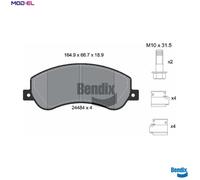 BRAKE PAD SET DISC BRAKE BPD1530 FOR VW CFPA 2.0L CNFB/CNEA/CSHA/CDBA 2.0L 4cyl