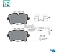 BRAKE PAD SET DISC BRAKE BPD1531 FOR AUDI CHJA 2.0L 4cyl A8 D4CVBA/CPAA 2.5L