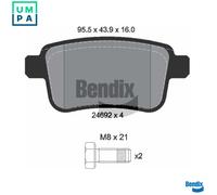 BRAKE PAD SET DISC BRAKE BPD1532 FOR MERCEDES-BENZ CITAN/Box/Body/MPV/Mixto 1.5L
