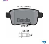 BRAKE PAD SET DISC BRAKE BPD1532 FOR MERCEDES-BENZ CITAN/Box/Body/MPV/Mixto 1.5L