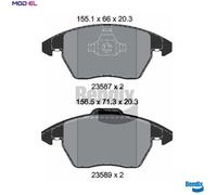 BRAKE PAD SET DISC BRAKE BPD1555 FORBRAKE PAD SET DISC BRAKE BPD1555 FOR AUDI S