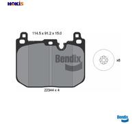 BRAKE PAD SET DISC BRAKE BPD1558 FOR MINI BMW X1/Van/F48 B37 C15 A 1.5L 3cyl