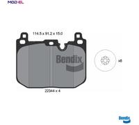 BRAKE PAD SET DISC BRAKE BPD1558 FOR MINI BMW X1/Van/F48 B37 C15 A 1.5L 3cyl