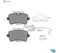 BRAKE PAD SET DISC BRAKE BPD1559 FOR AUDI CHJA 2.0L 4cyl A8 D4CVBA/CPAA 2.5L