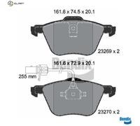 BRAKE PAD SET DISC BRAKE BPD1569 FOR VW CALIFORNIA/T4/Camper TRANSPORTER/Van