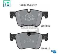 BRAKE PAD SET DISC BRAKE BPD1573 FOR PEUGEOT PARTNER/Box/Body/MPV RIFTER 3008