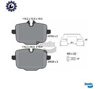 BRAKE PAD SET DISC BRAKE BPD1585 FOR BMW 6/X/G0/F9/Gran/Turismo/G32/G1/F93 7