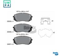 BRAKE PAD SET DISC BRAKE BPD1605 FOR HYUNDAI SONATA/VII KONA/SUV/Van TUCSON 1.0L