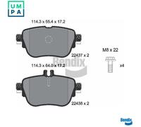 BRAKE PAD SET DISC BRAKE BPD1625 FOR MERCEDES-BENZ E-CLASS/All-Terrain/T-Model