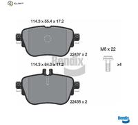 BRAKE PAD SET DISC BRAKE BPD1625 FOR MERCEDES-BENZ E-CLASS/All-Terrain/T-Model