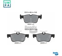 BRAKE PAD SET DISC BRAKE BPD1628 FOR FORD MONDEO/V/Turnier/Hatchback FOCUS/IV