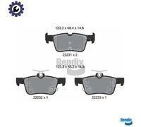 BRAKE PAD SET DISC BRAKE BPD1628 FOR FORD MONDEO/V/Turnier/Hatchback FOCUS/IV