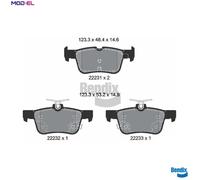 BRAKE PAD SET DISC BRAKE BPD1628 FOR FORD MONDEO/V/Turnier/Hatchback FOCUS/IV